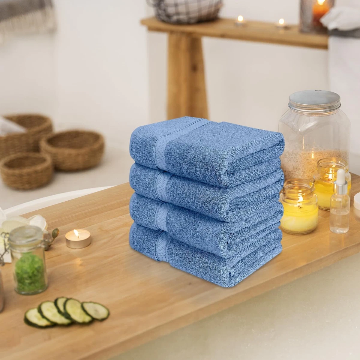 Extra Large Bath Towel 27 X 52 Cotton Luxury Bath Sheet 700 GSM