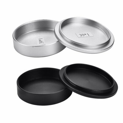 Metal Body Cover & Rear Lens Cap Set for M39 Ltm Lsm Leica 39mm Screw Mount