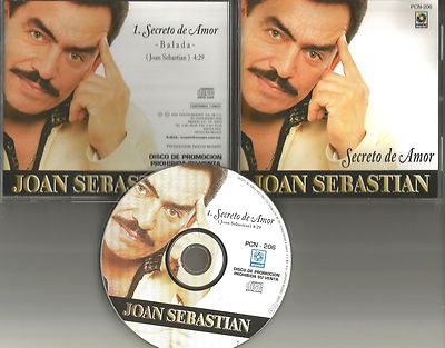 JOAN SEBASTIAN Secreto de amor BALADA PROMO Radio DJ CD single 2000 MINT MEXICO