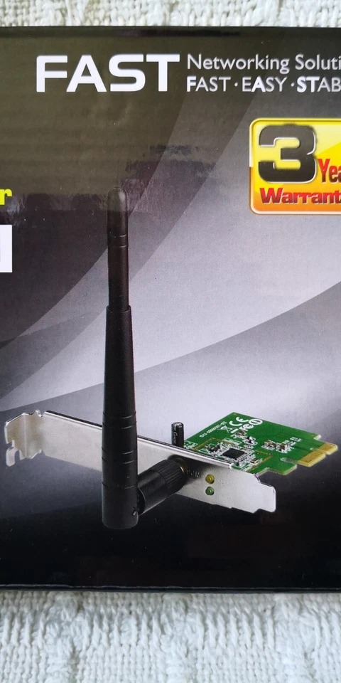 Scheda di rete Wireless Wi-Fi asus Pce-N10 - Immagine 2 di 2