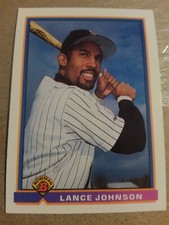 LANCE JOHNSON 1991 BOWMAN #349 FREE SHIPPING