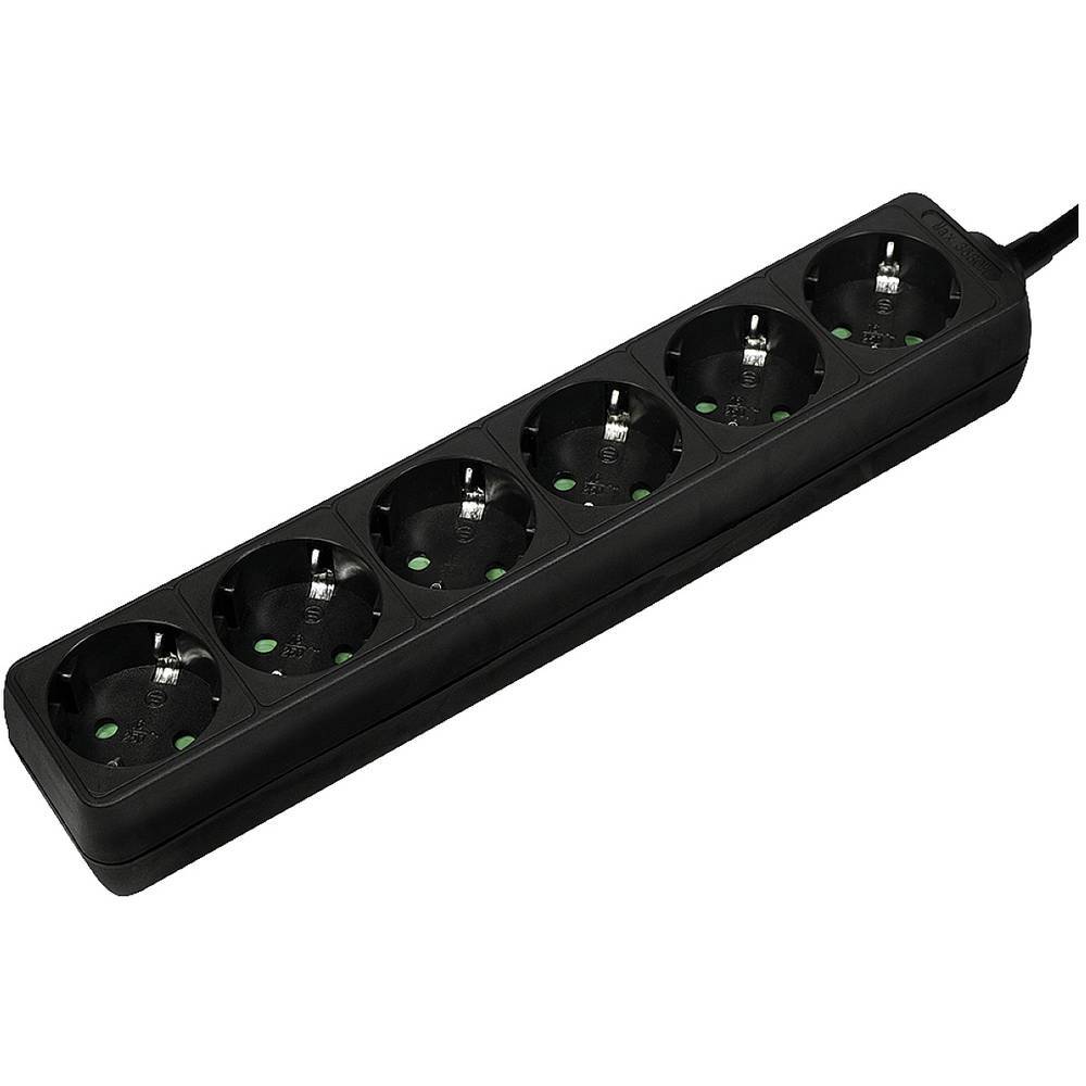 LogiLink LPS238B Multipresa Nero Schuko 1 pz.