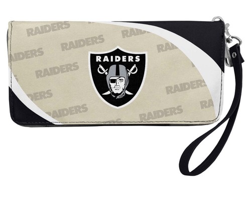 NFL Oakland Raiders Curve Zip Organizer Women's Wallet - Picture 2 of 5