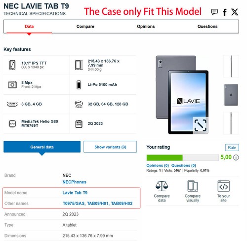 Kids Case For NEC Lavie Tab T9 T0995 9 in 2024 Tablet Handle EVA Foam Shockproof - Picture 2 of 30