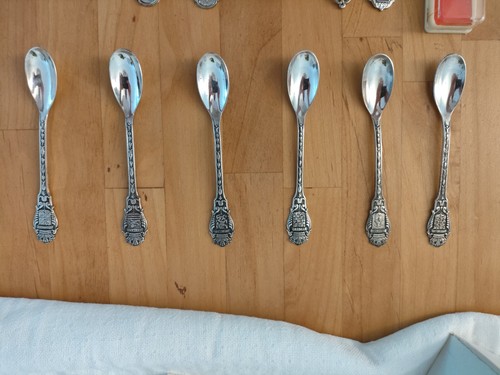 29 Souvenirlöffel Andenkenlöffel Sammlung Konvolut - Zu großen Teilen Versilbert - Bild 2 von 6