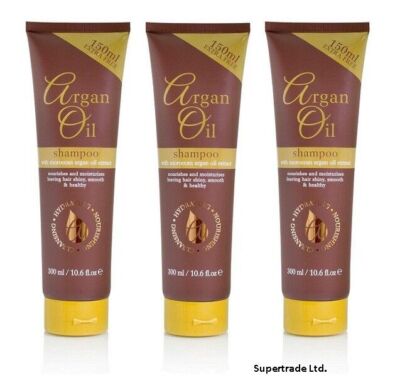 Arganöl feuchtigkeitsspendendes pflegendes Shampoo mit marokkanischem Arganöl - 300 ml x 3