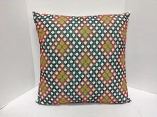 Frontgate Indoor Retro Beaded Decorative Chair Sofa Throw Bed Pillow 20x20