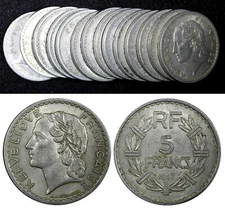 France Aluminium 1947 5 Francs 31mm KM# 888b.1 RANDOM PICK (1 Coin)  ( 22 171)