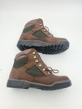 Timberland Field Boots Beef  Broccoli Green Brown Youth Size 5.5 Boy Waterproof