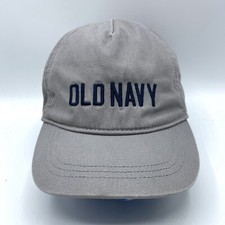 Old Navy Hat Toddler Medium Gray Baseball Cap Embroidered Spell Out Boys