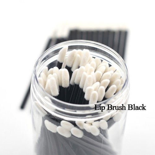 50pcs/ Pack Disposable Lip Brushes Cotton Wands Lipstick Gloss Makeup Tool - Picture 7 of 8