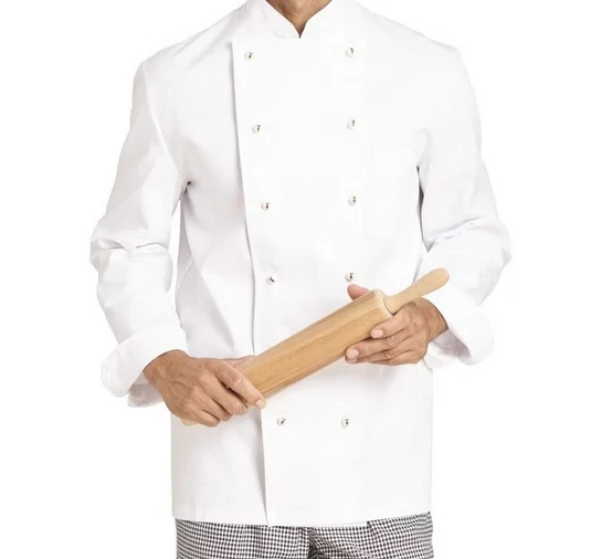 Leiber Kochjacke mit Brusttasche 12-7711 größe 94 98 106