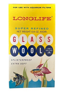 Rare Longlife Super Refined Glass Wool Splinter Proof Fish Aquarium Filters USA