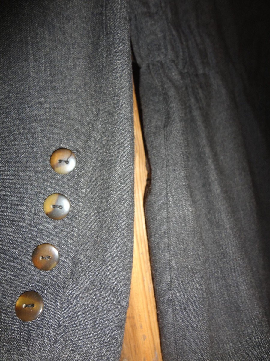 Veste Longue LA CITY Taille 1 - Grise, Style Trench Chic, Occasion En Excellent état