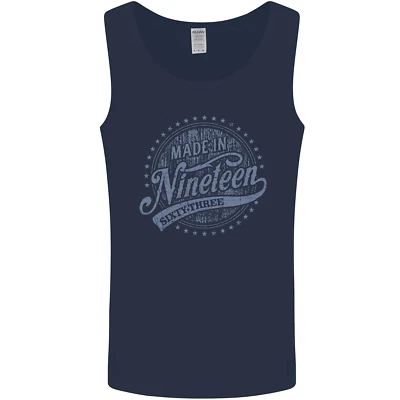 Distressed 63. Geburtstag Gemacht In 1963 Herren Weste Tanktop - Bild 1 von 2
