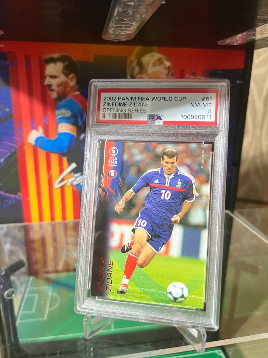 2002 PANINI FIFA WORLD CUP OPENING SERIES ZINEDINE ZIDANE #61 PSA