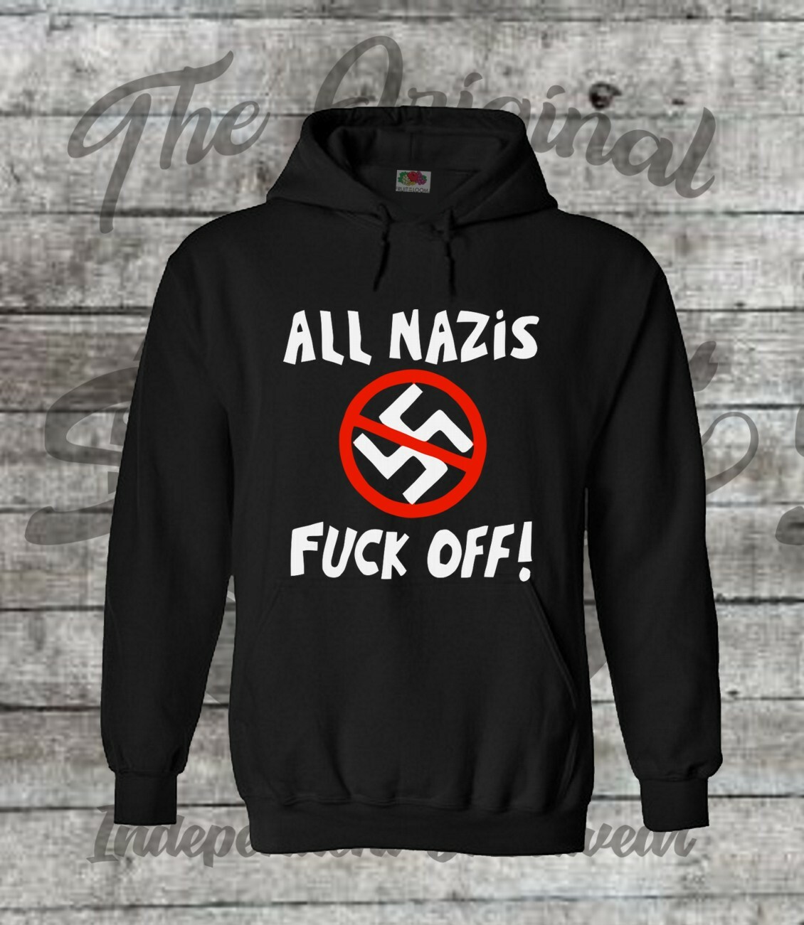 Hoodie All Nazis Fuck off, verschiedene Farben