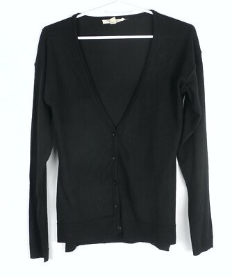 ESPRIT Cardigan Damen Gr S Schwarz Knöpfe Feinstrick Strickjacke