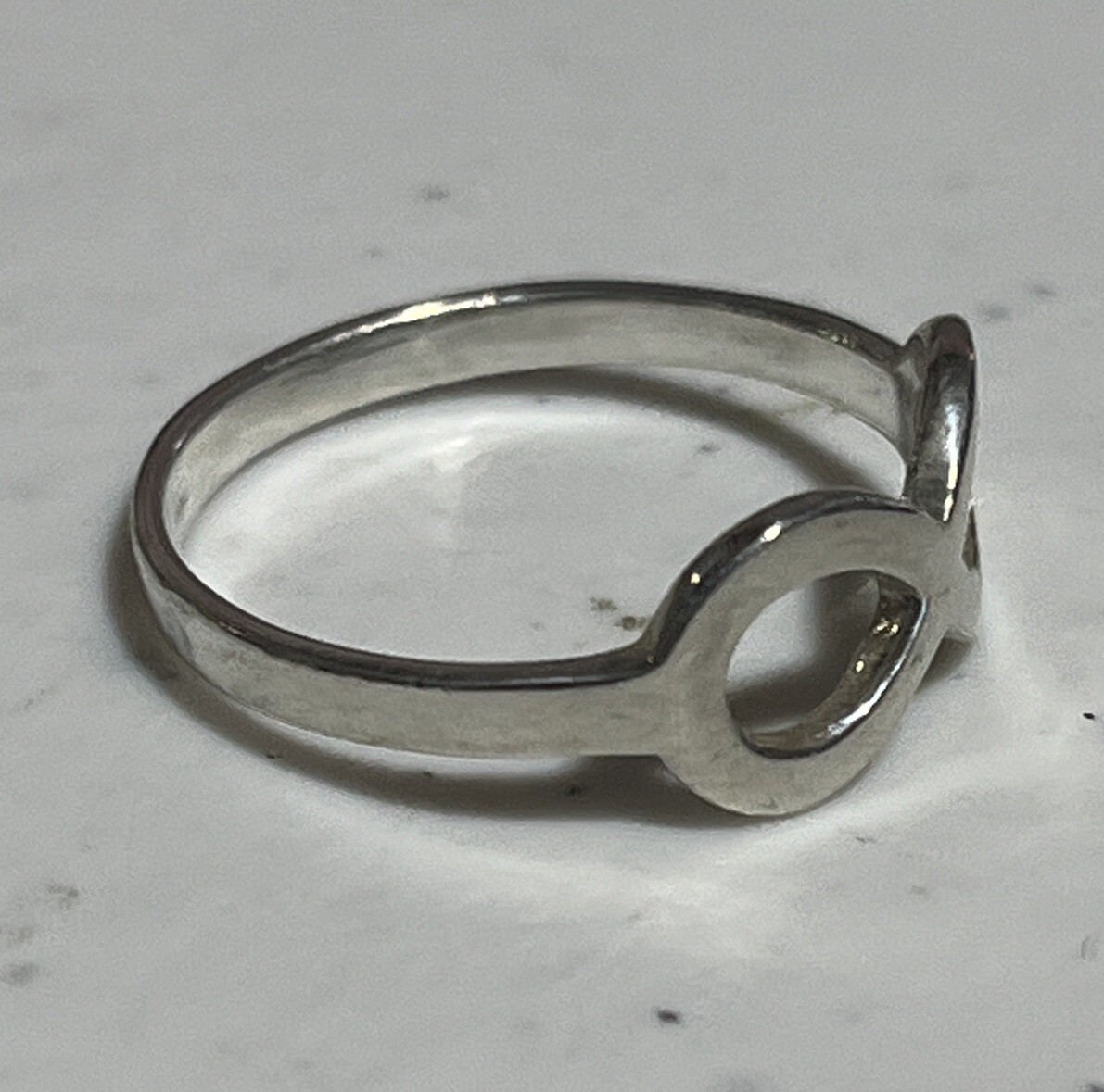 STERLING SILVER SIZE 8 INFINITY RING STAMPED 925 … - image 7