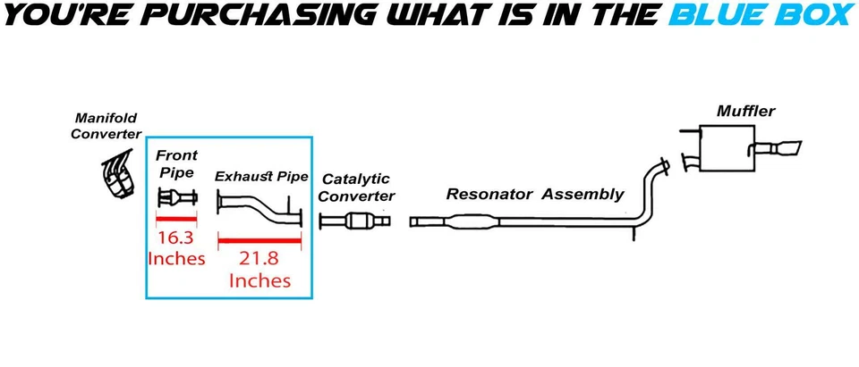 Tubo de escape intermedio delantero para Mitsubishi 06-2012 Eclipse 04-2012 Galant Foto 2 de 4