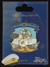 DCL Cruise Line Captain's Choice 2008 Donald Saluting Tom Magic Disney Pin 64806