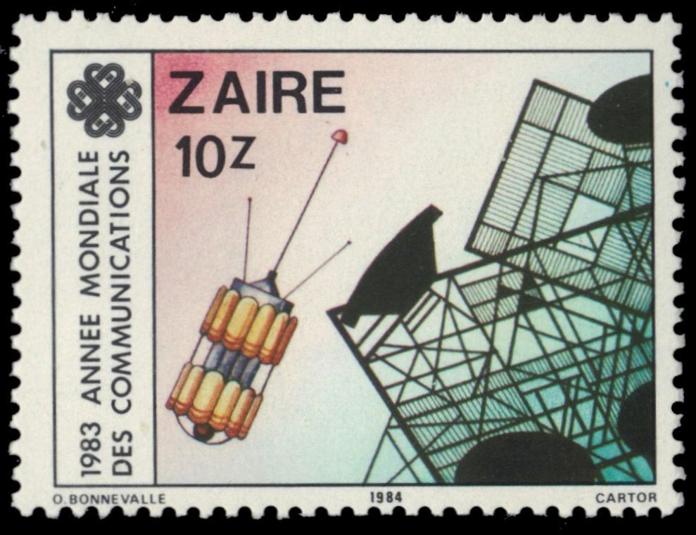 ZAIRE 1142 - World Communications pb40 Year 