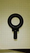 1/2-13 x 1" Thread Lifting Eye Bolt Eyebolt Eyelet Forged Black Oxide USA MADE!
