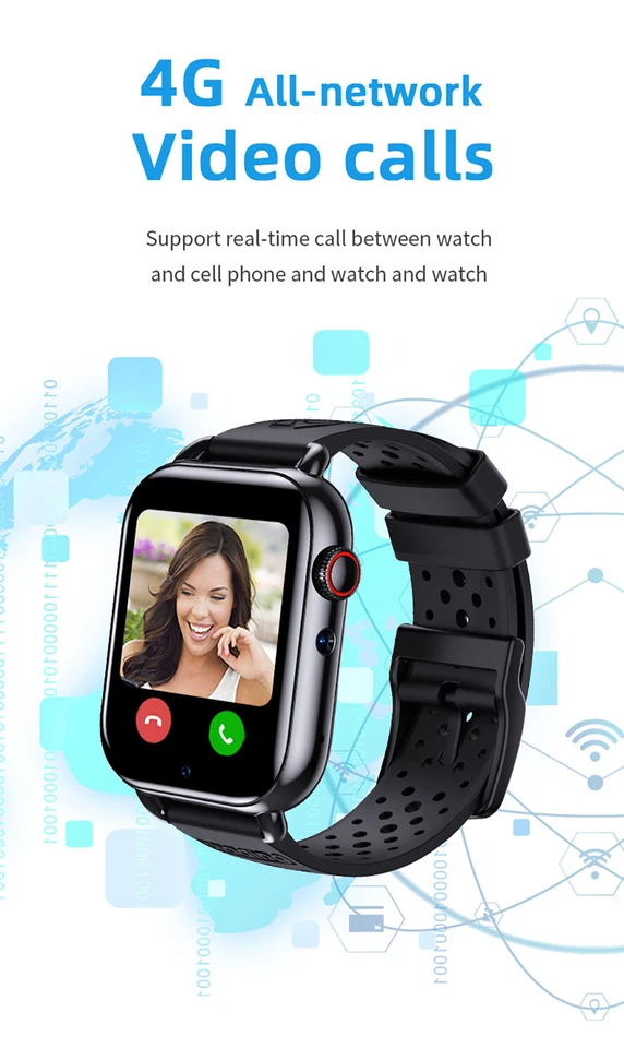 Kids Smart Watch Dual Camera 4G Children Phone Smartwatch Make / Answer Calls - Image 4 of 4