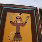 Two vintage Navajo sand paintings, expensively framed — photo 3