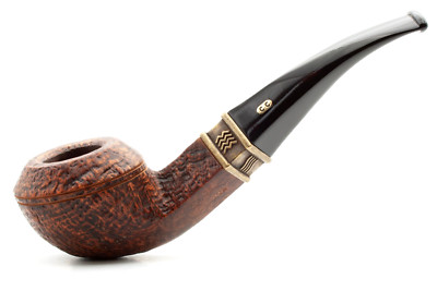 Chacom Pfeife Elements Sandblast 560 - Bent - Bulldog - 9mm Filter pipe pipa