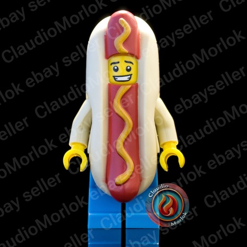 ⭐ LEGO Hot Dog Man Minifigure col208 Serie 13 71008 col13-14 - Imagen 2 de 6