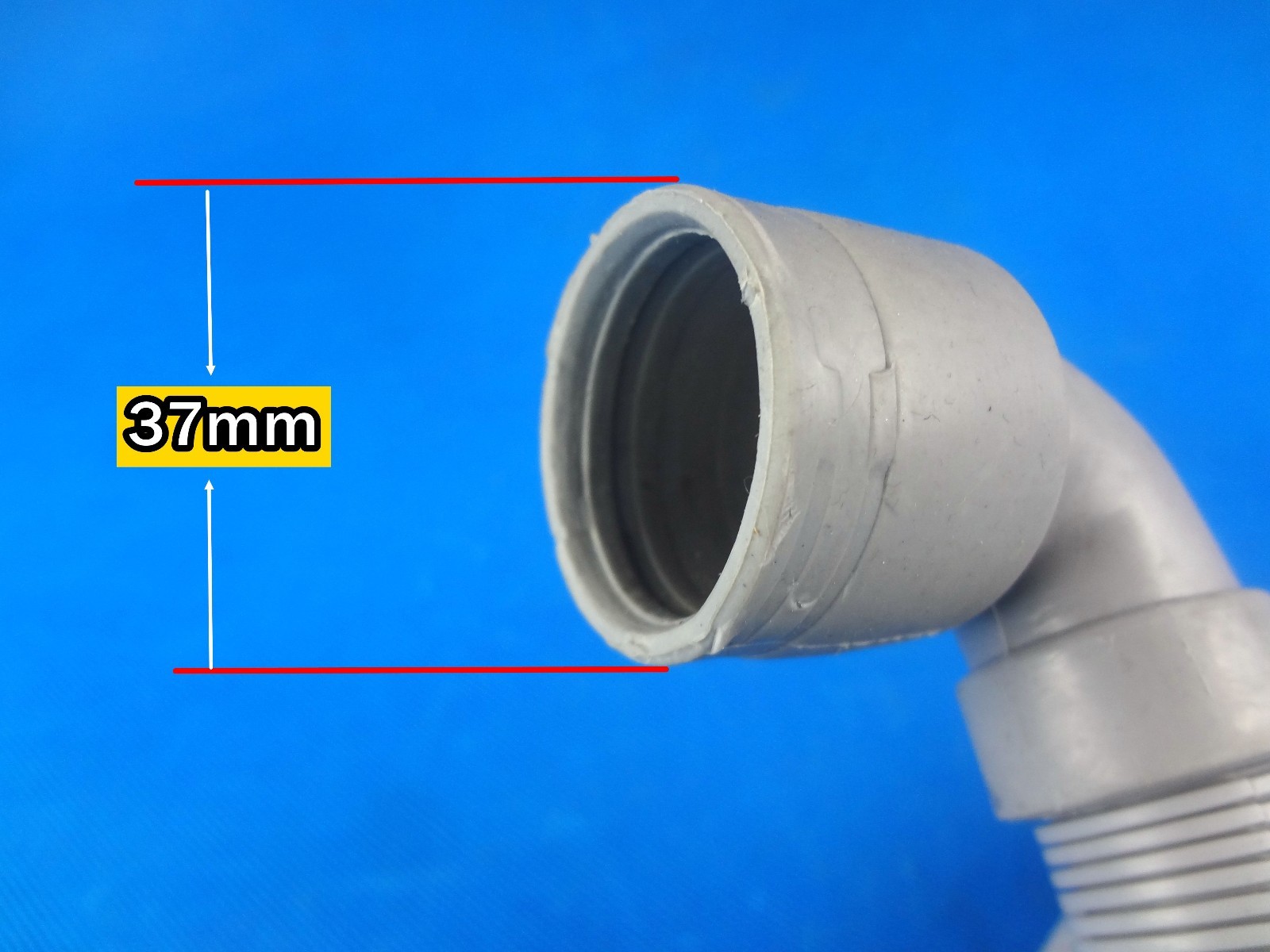 Whirlpool Omega Dishwasher Parts Drain Hose Replacement (1700mm x 37mm