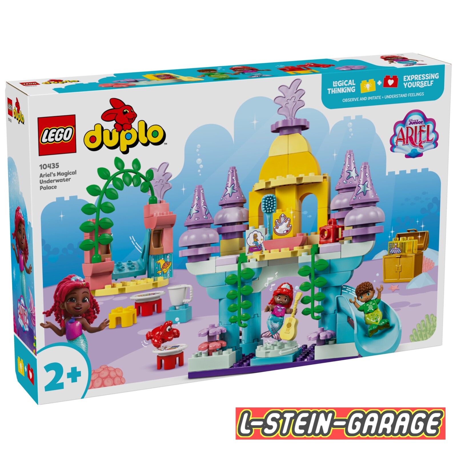 LEGO DUPLO Disney Arielles magischer Unterwasserpalast Schloss Spielzeug Figuren - Bild 3