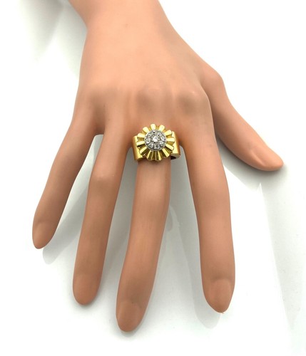 Magnifico Anello Oro 18 Carati - Diamanti 0,60 10,30 G - Foto 4 di 4