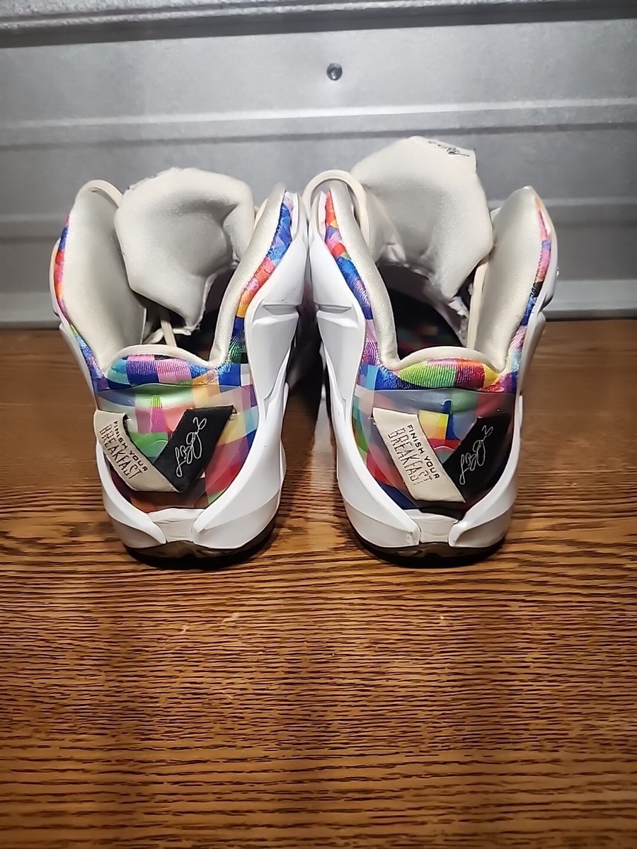 WORN Nike Lebron 12 EXT “Prism” Size 10 748861-900 NO BOX | eBay