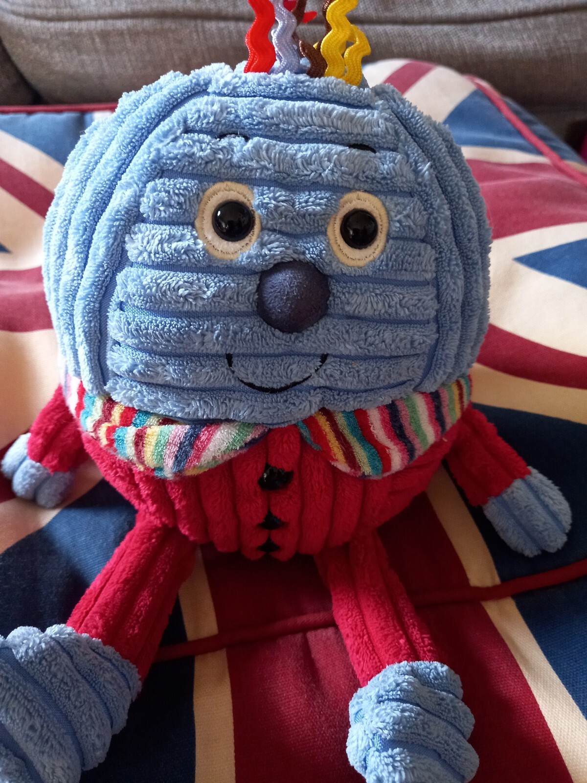 Jellycat Maypole Humpty Dumpty Chime Rattle Plush Cord Soft Toy Jelly