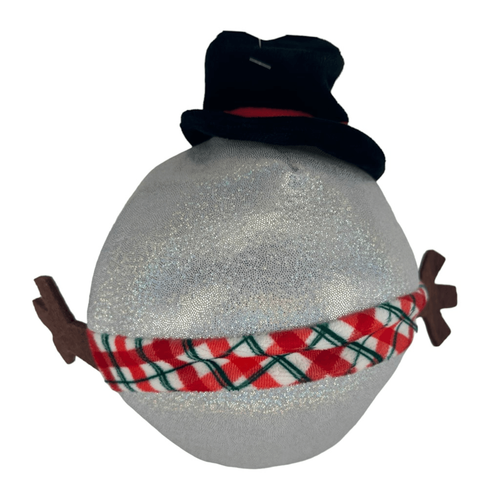 Feliz y Brillante Muñeco de Nieve Rebote Arrugada Bola Redonda Perro Juguete Invierno Navidad - Imagen 2 de 4