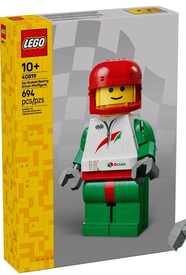 Lego 40819 - Up-Scaled Racing Driver Minifigure - New Sealed - Trusted Seller