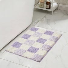 Bath mats for Bathroom Non Slip, Fluffy Absorbent Microfiber Bath mat Washabl...