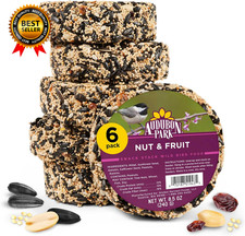 Nut Fruit Snack Stack Wild Bird Food Bird Seed Cake for outside Feeders 6-Pack