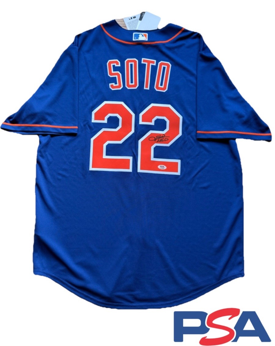 Juan Soto Autographed Signed New York Mets Authentic Nike Jersey PSA DNA COA 