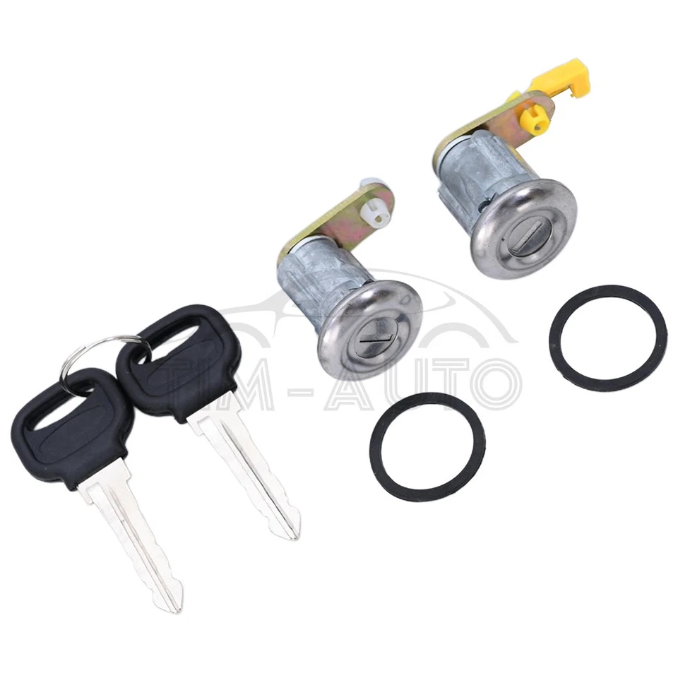 Un par de cerraduras de puerta para Mazda 626 RX-7 B2200 B2600 Ford Festiva Courier BE32-76-210 Foto 3 de 4