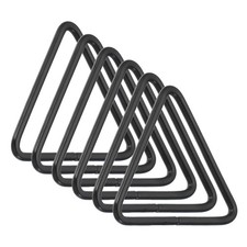 2 Inch Triangle Dream Catcher Rings, 6 Pcs Wreath Floral Hoops, Black