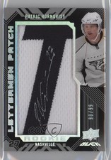 2008 Upper Deck UD Black Rookie Lettermen 90/99 Patric Hornqvist Patch Auto 1p0