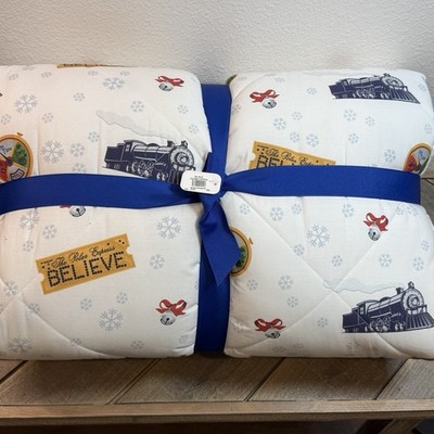 POTTERY BARN THE POLAR EXPRESS COMFORTER, FULL/QUEEN ~ CHRISTMAS
