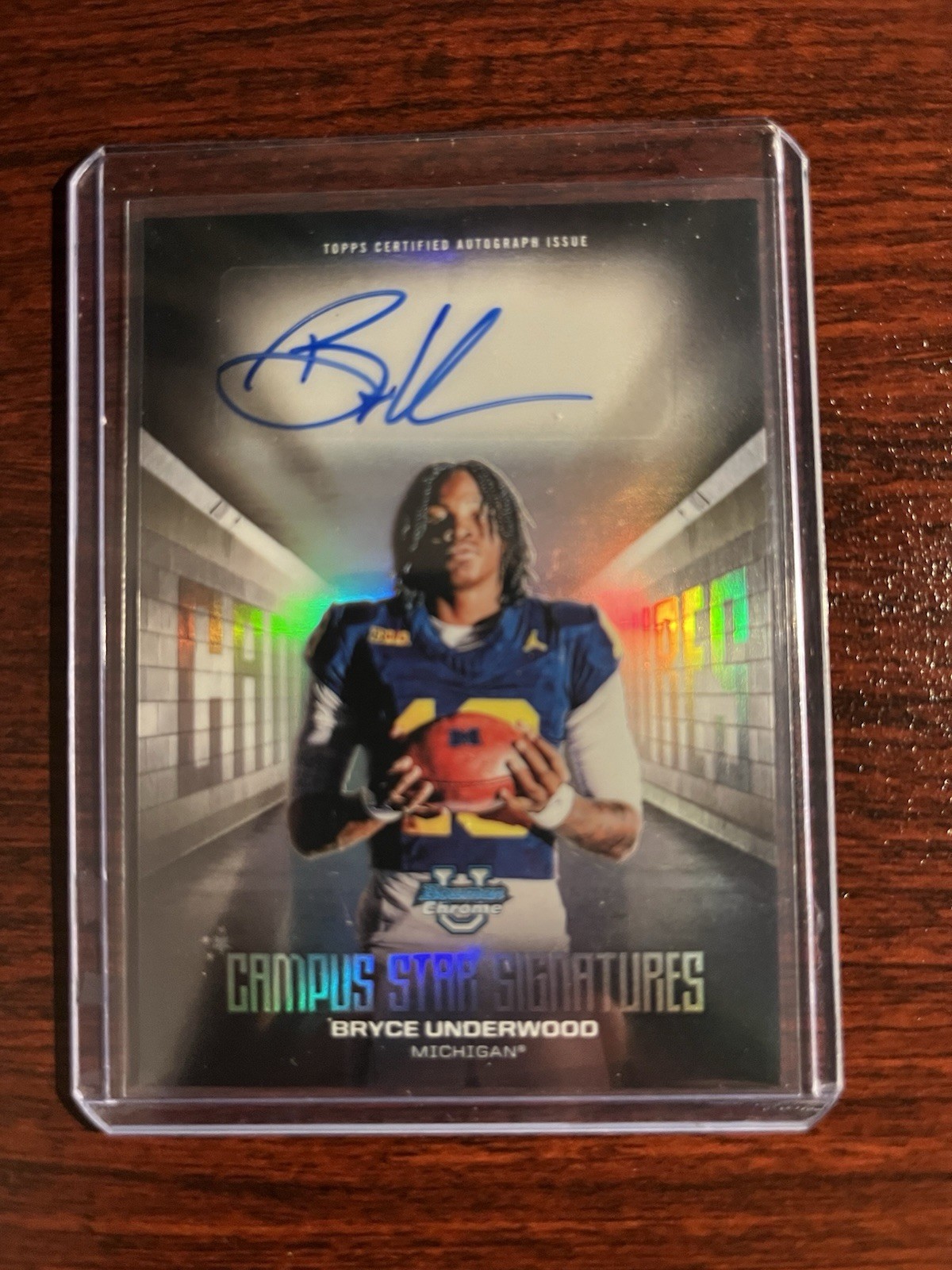 2025 Bowman U Chrome Bryce Underwood Campus Star Signatures Auto 