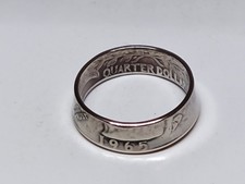 1965 - Size 9  Dated Quarter Coin Ring