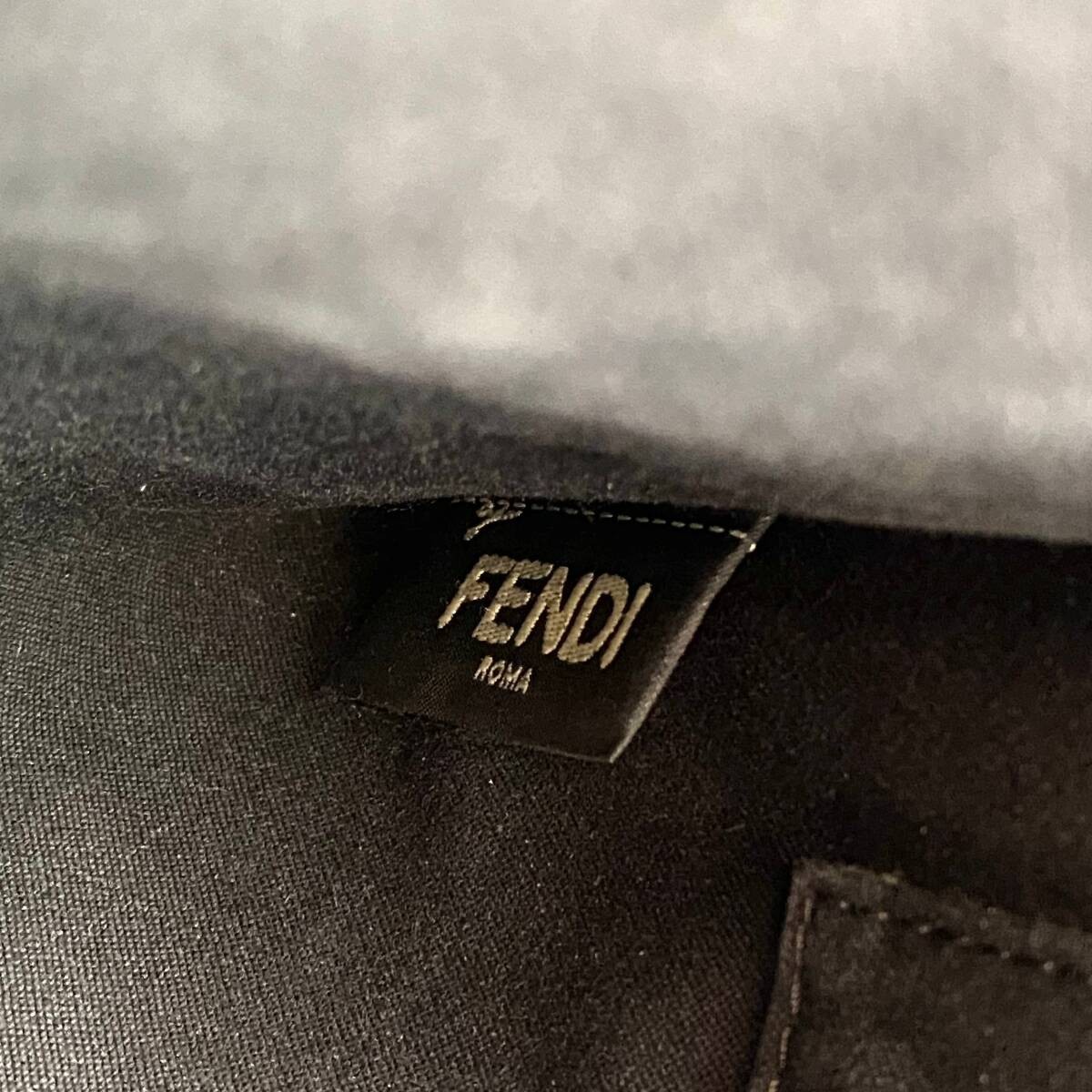 FENDI Monster Python Clutch Bag Black Pattern Used - image 6