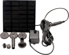 Hovico Solar Fountain - Panel Water Pump for Bird Bath Kit Black 