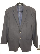 Jospeh Abboud Mens Blazer Sport Coat Fully Lined Small Navy Blue Inside Pockets